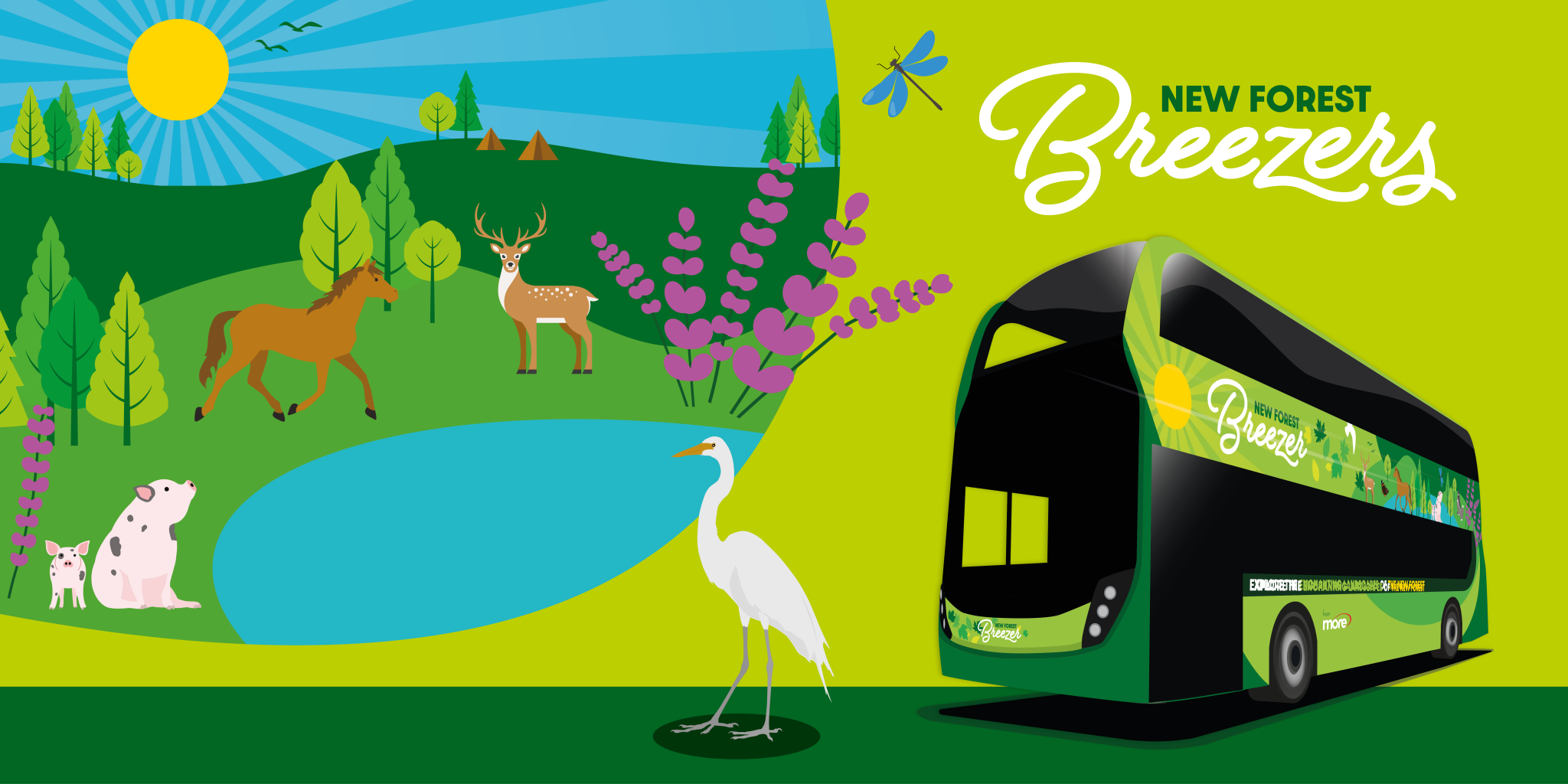image of a bus in the new forest