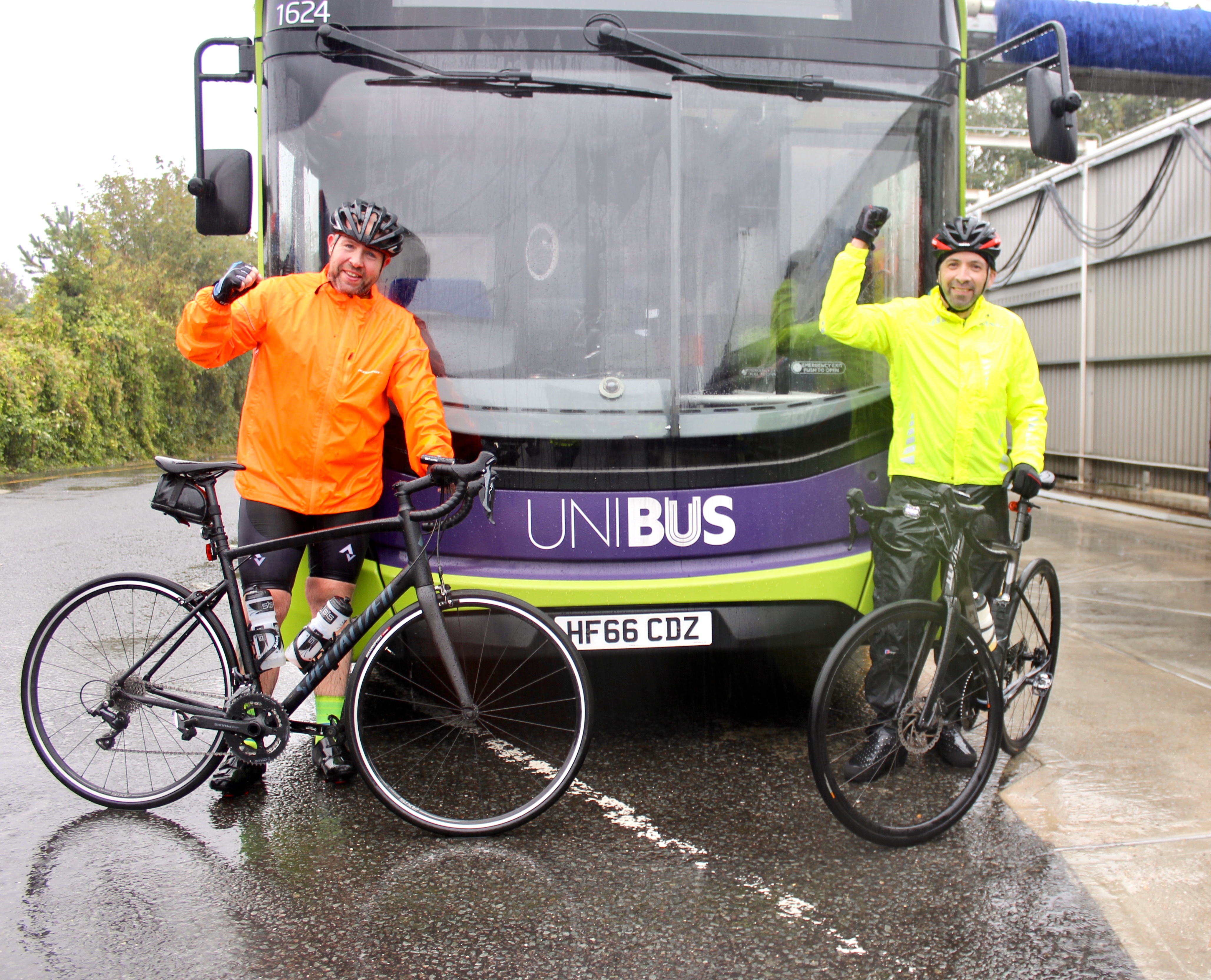 kris and martin charity cycle
