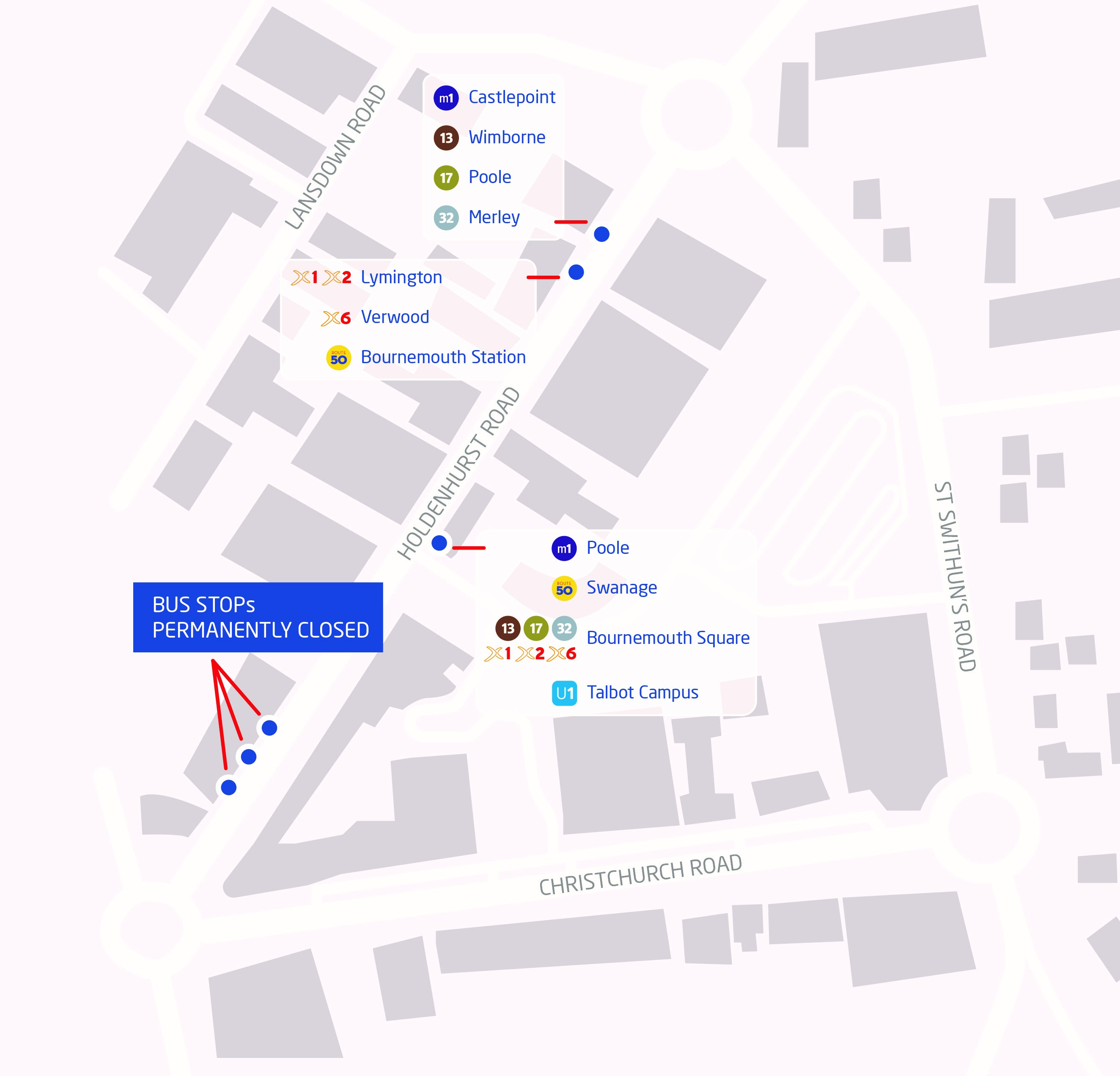 holdenhurst road map