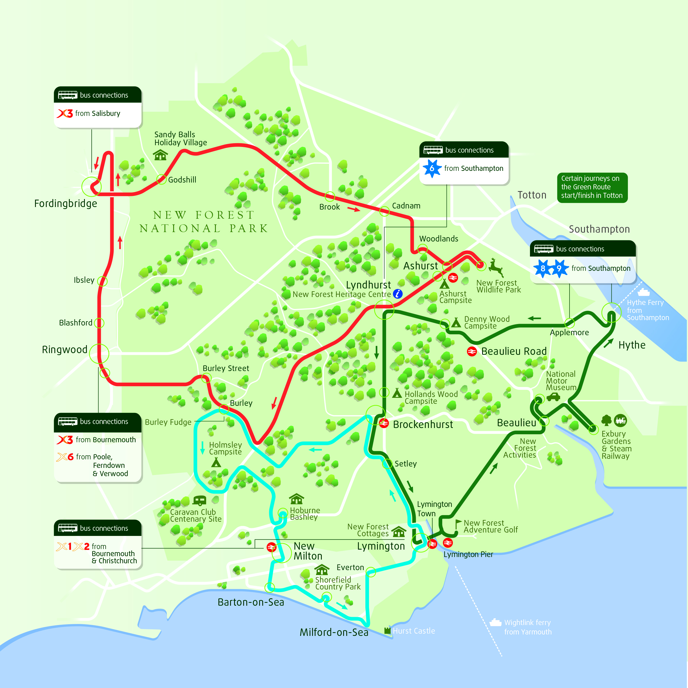 new forest cycle trails map