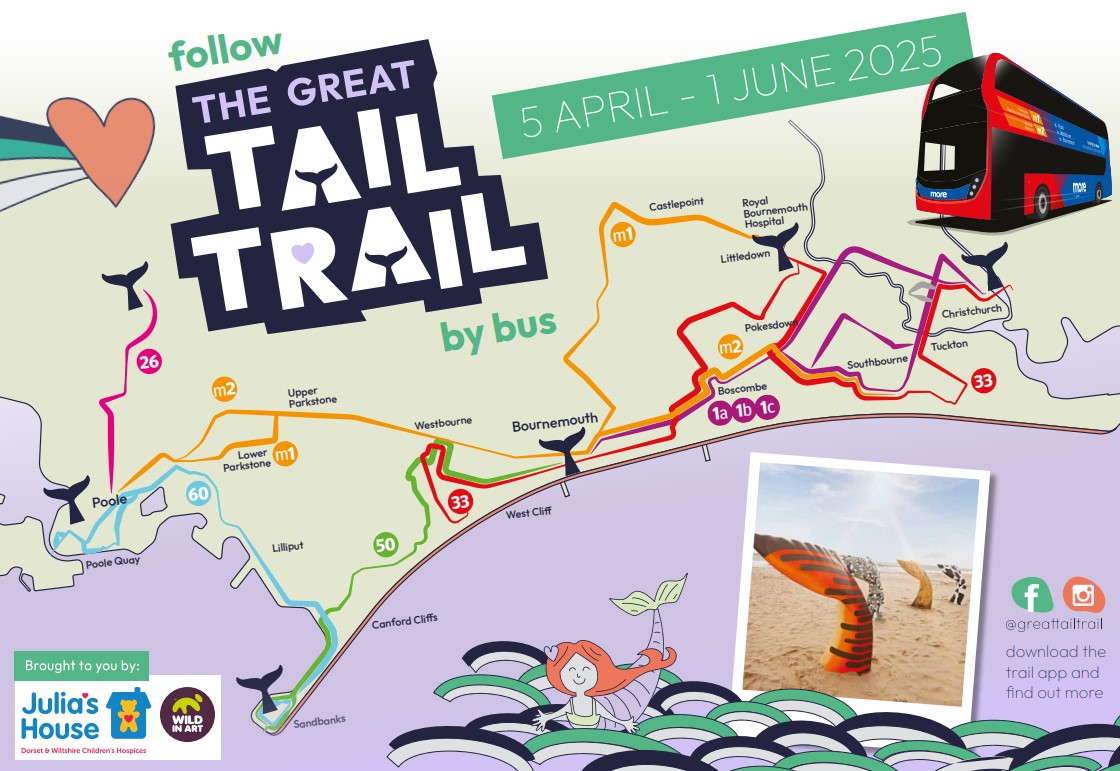 Great Tail Trap bus map