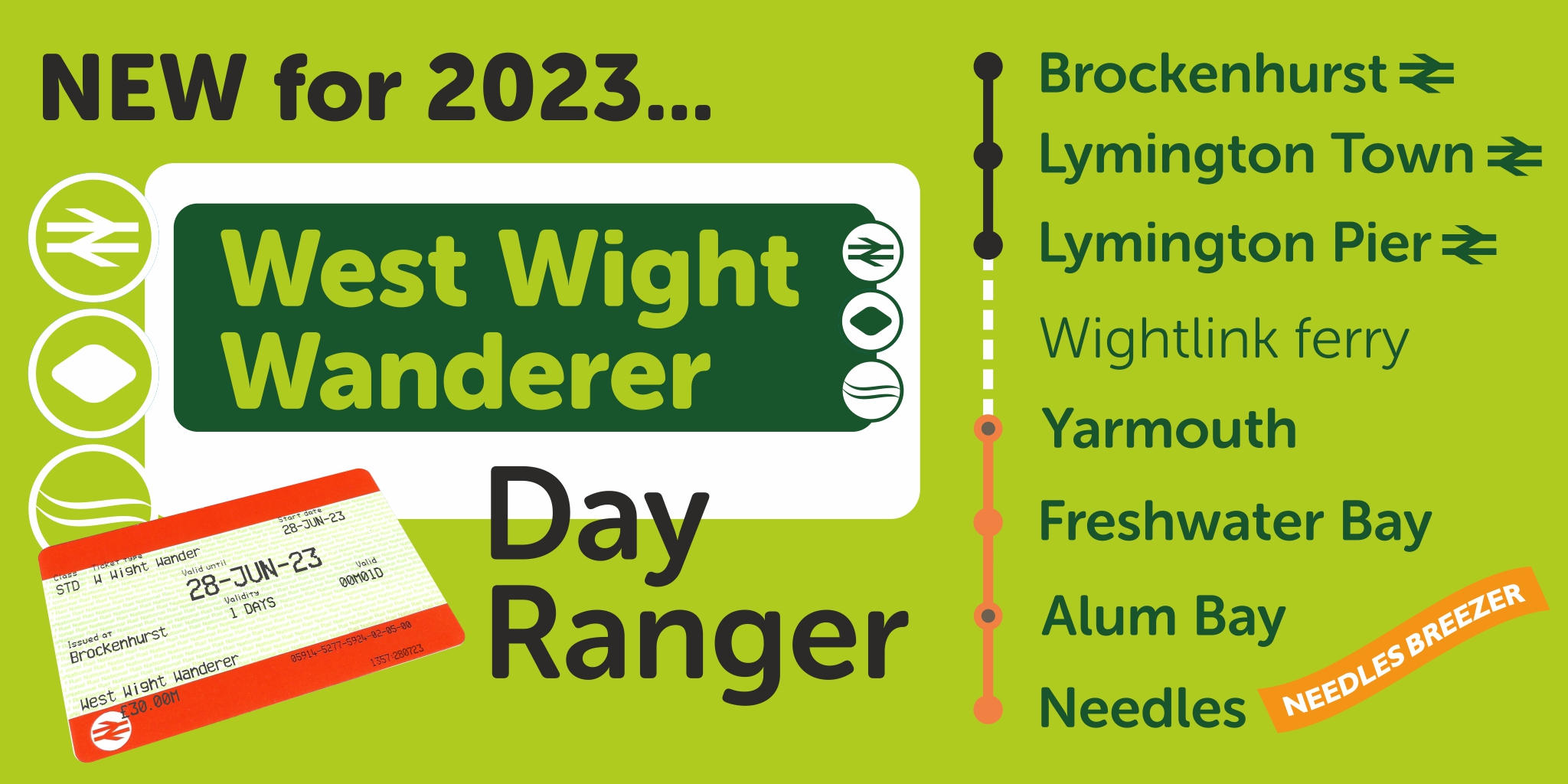 West Wight Wanderer ticket information image