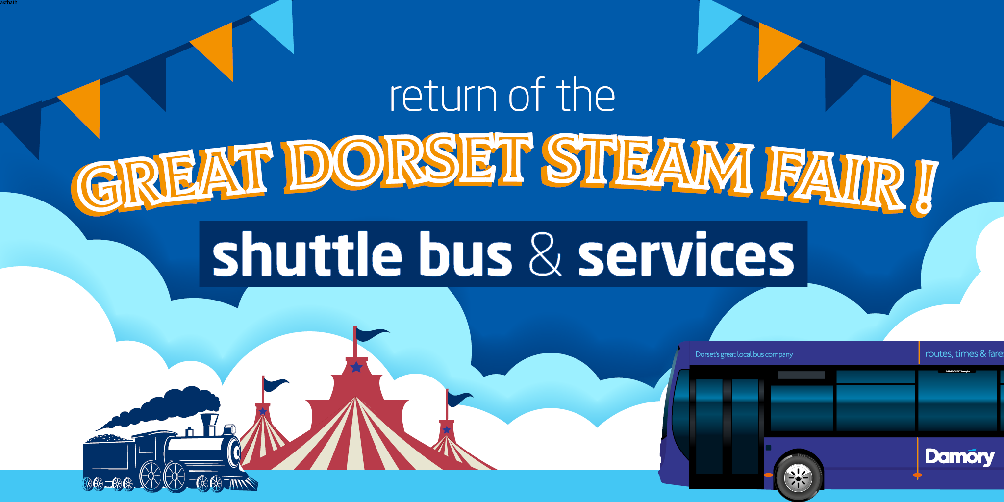 Great Dorset Steam Fair 2022 travel options