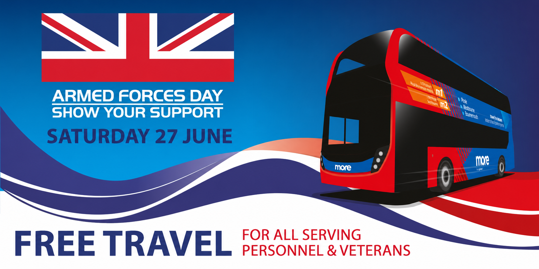 Armed Forces Day image - Free travel