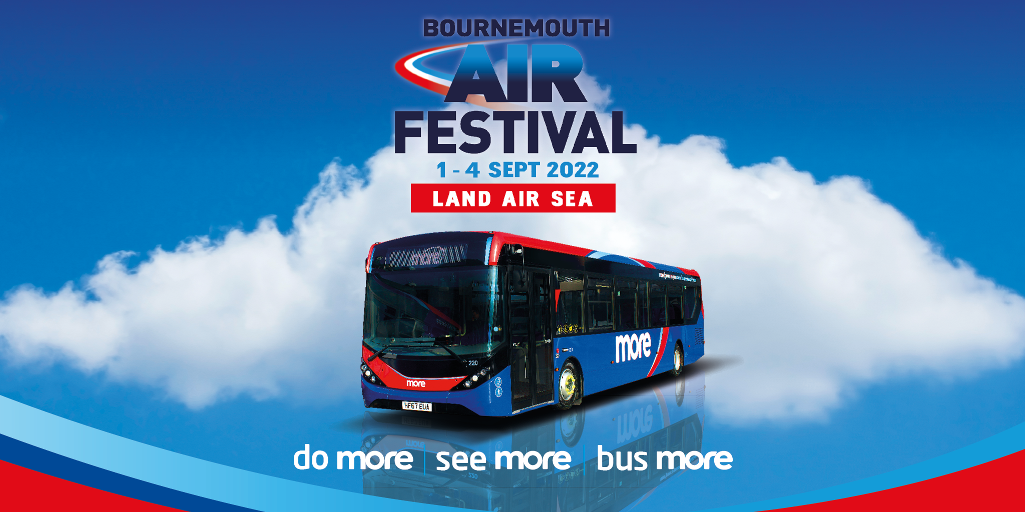 do more, see more, bus more Air Festival advert for morebus
