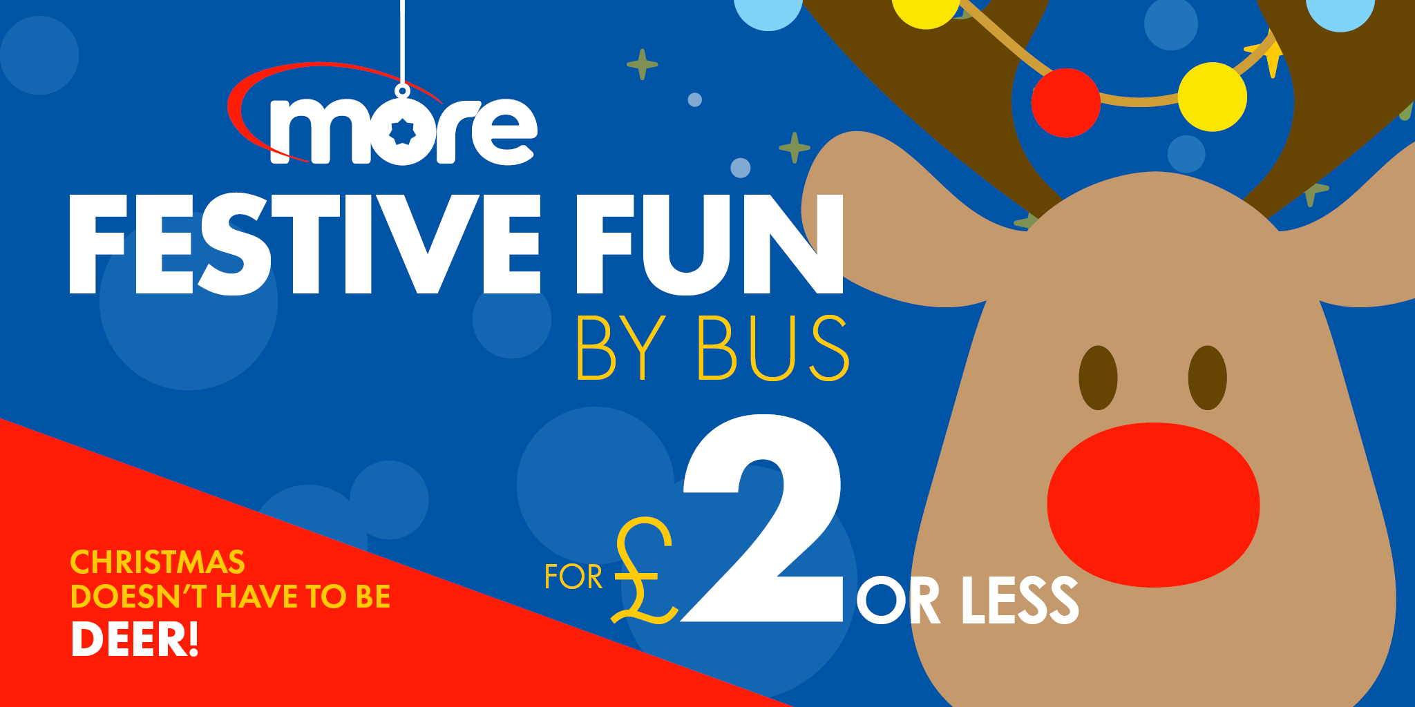 festive fun by bus for £2 or less image of a reindeer
