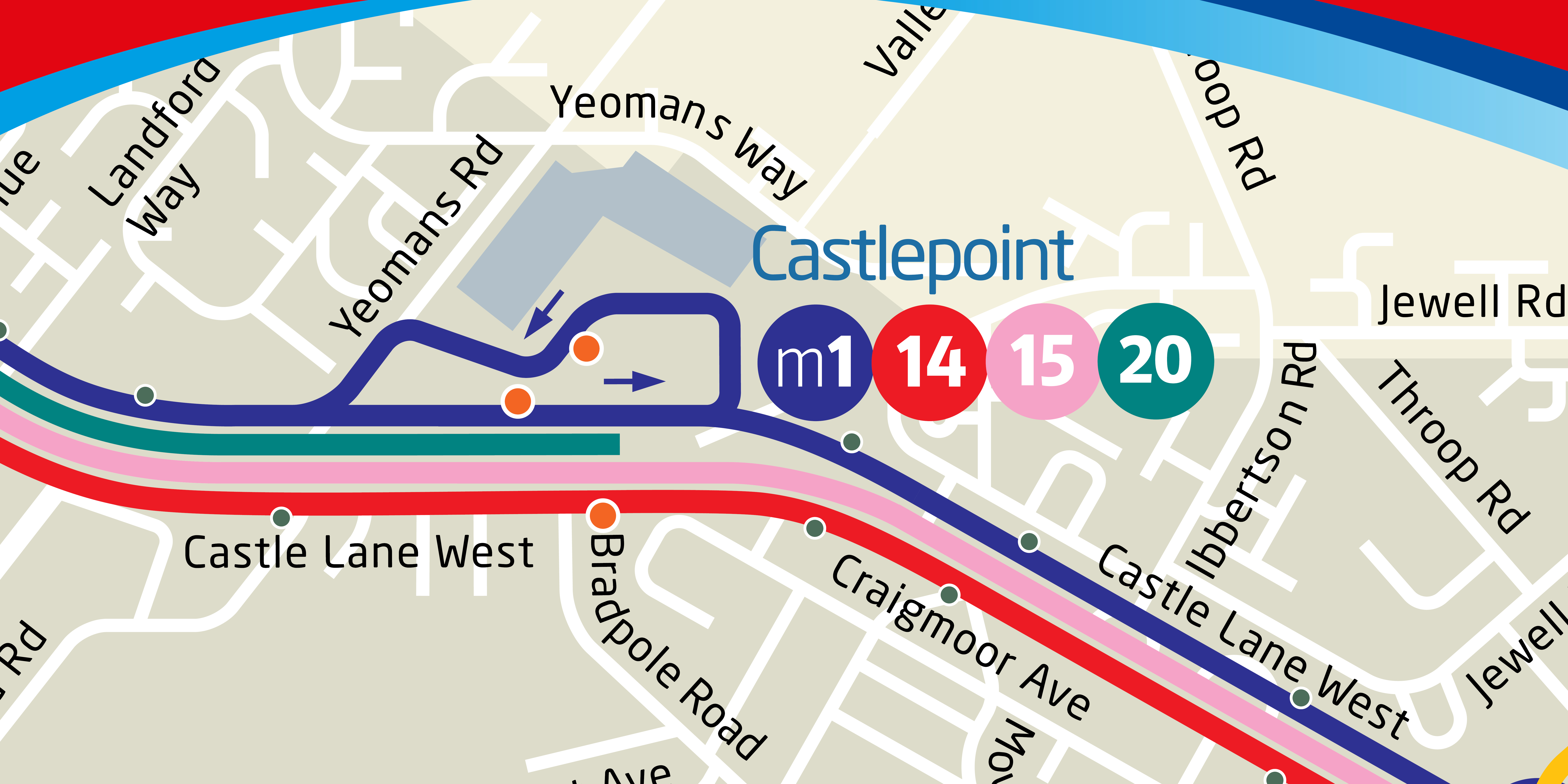 map of castlepoint bus routes