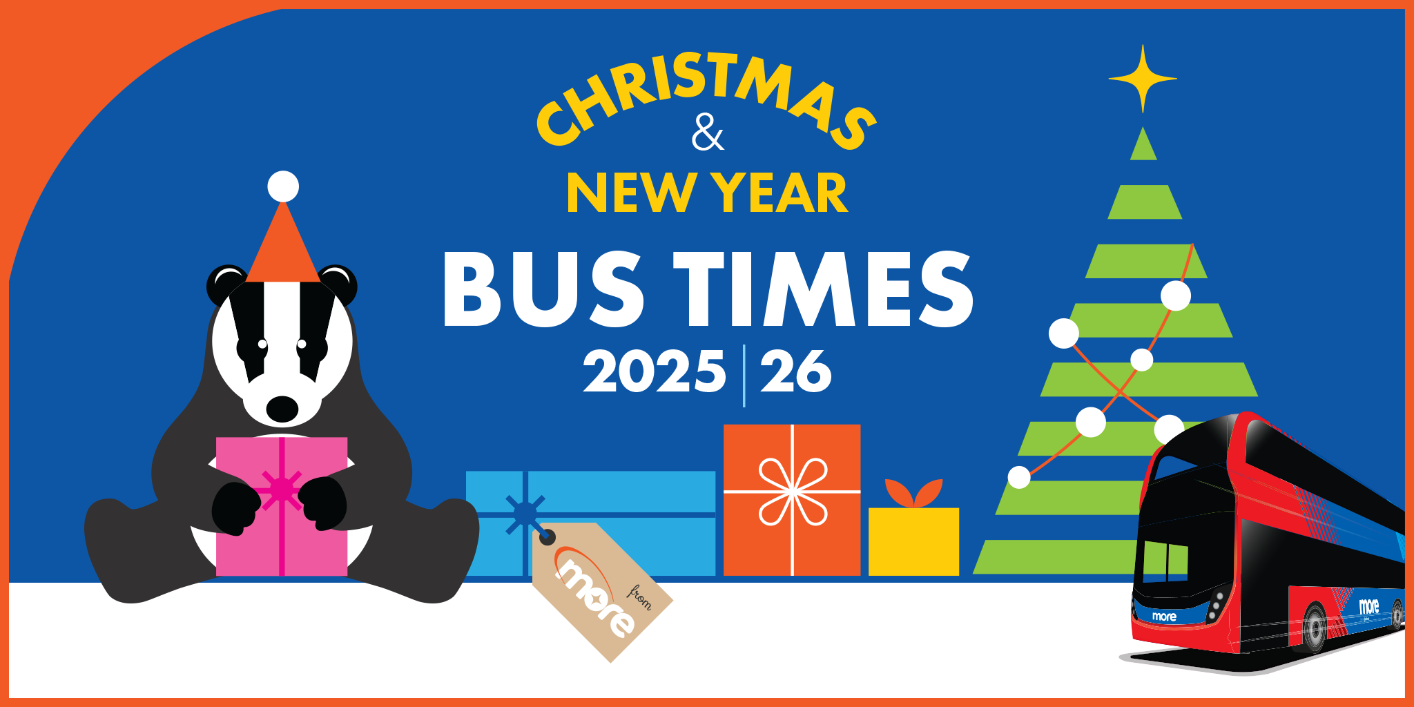 Christmas & New Year Bus times 2025/26