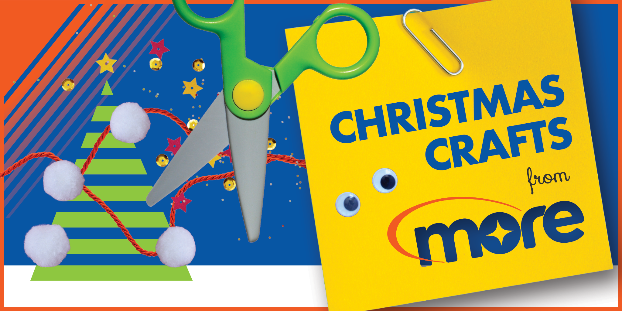 Christmas crafts from More image with scissors and a Christmas tree