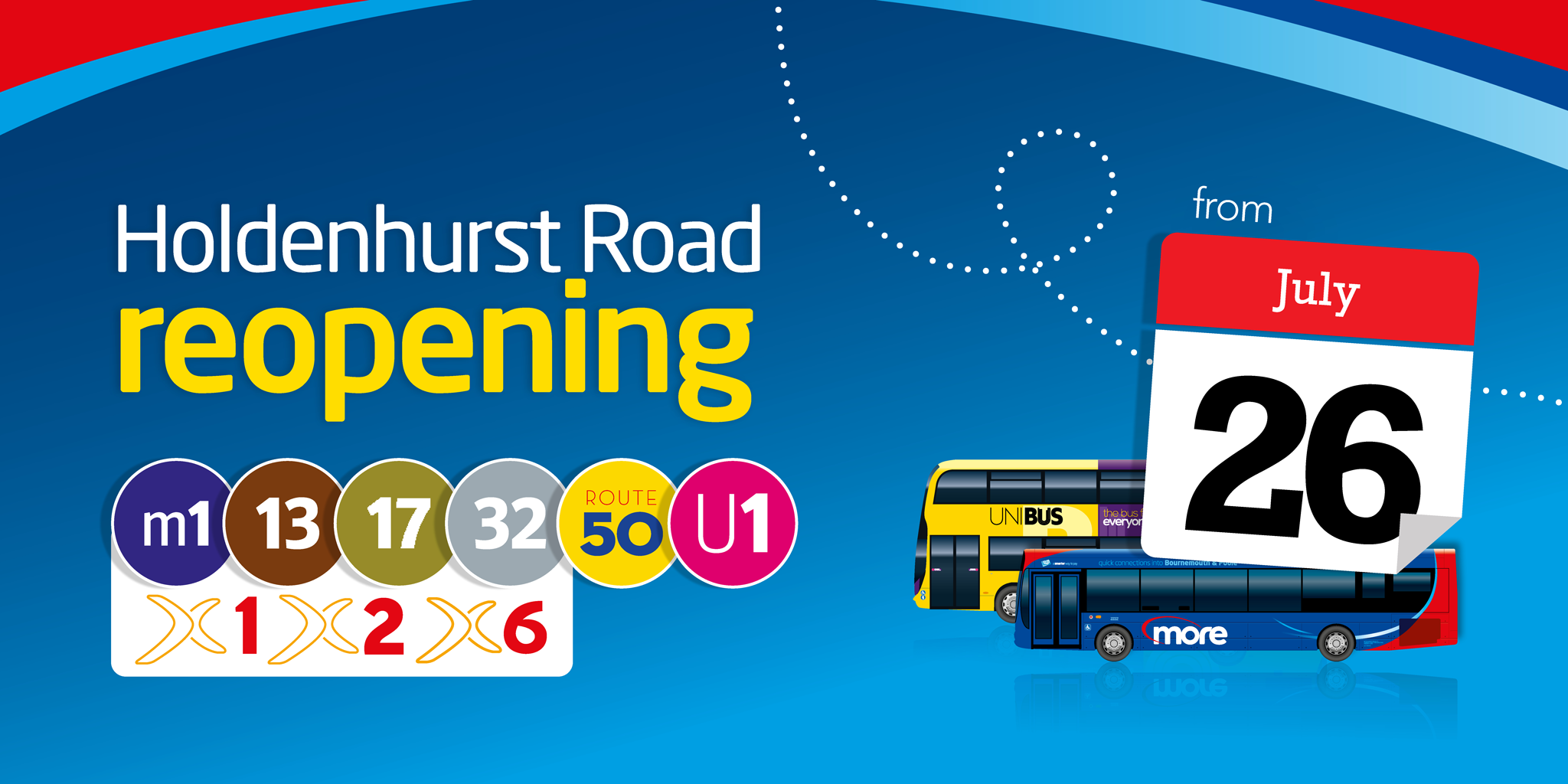 holdenhurst road reopening 26th july
