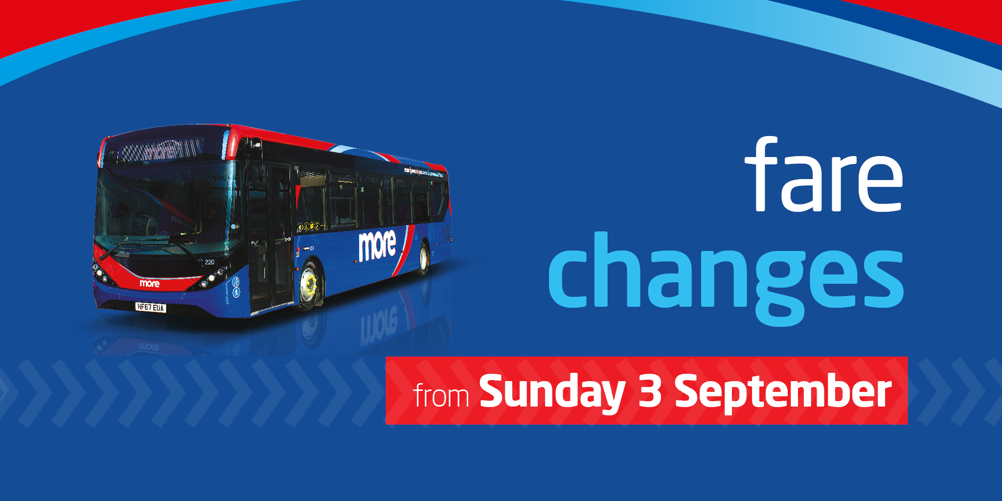fare changes from Sunday 3 September image