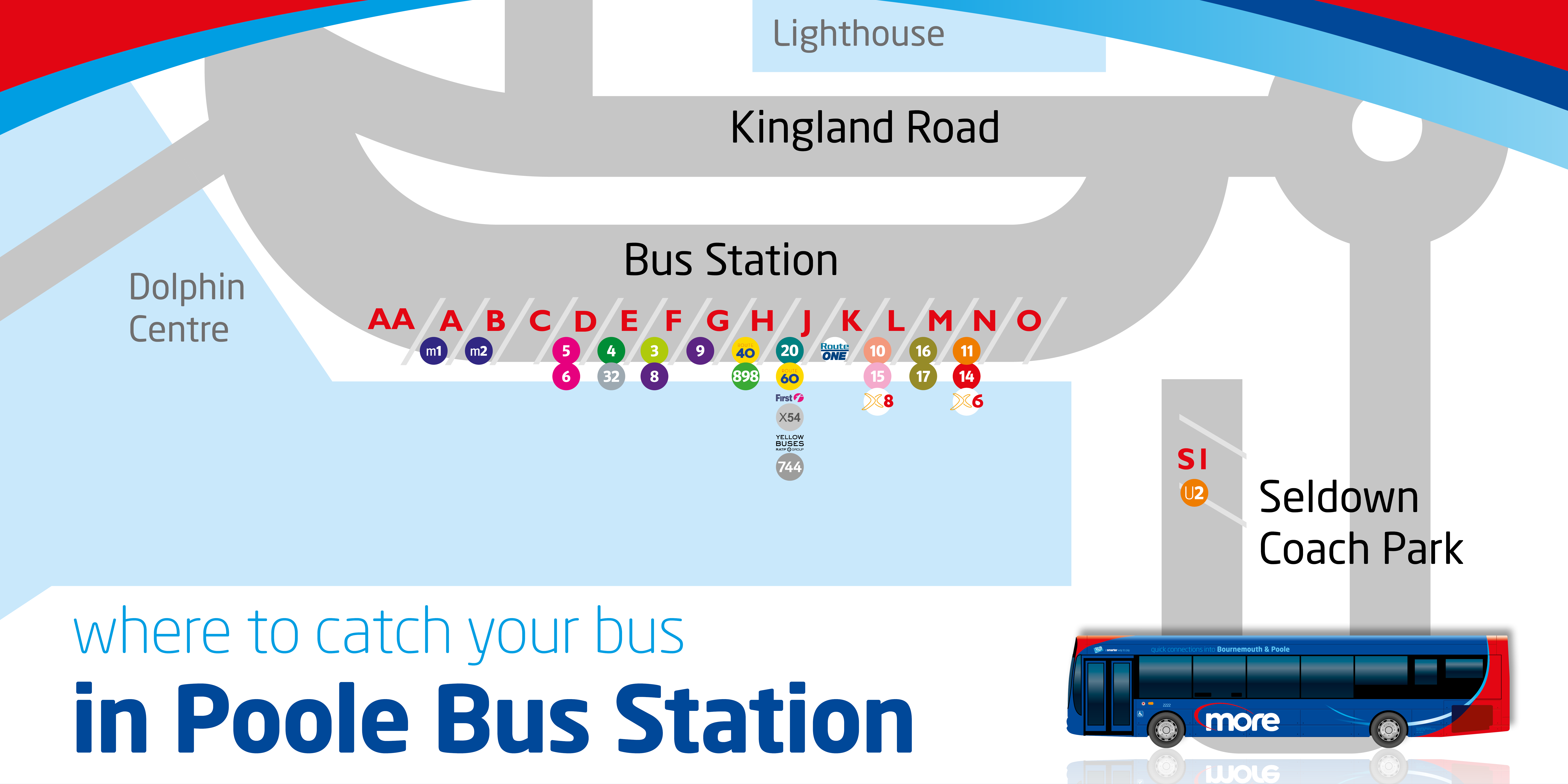 where to catch your bus map