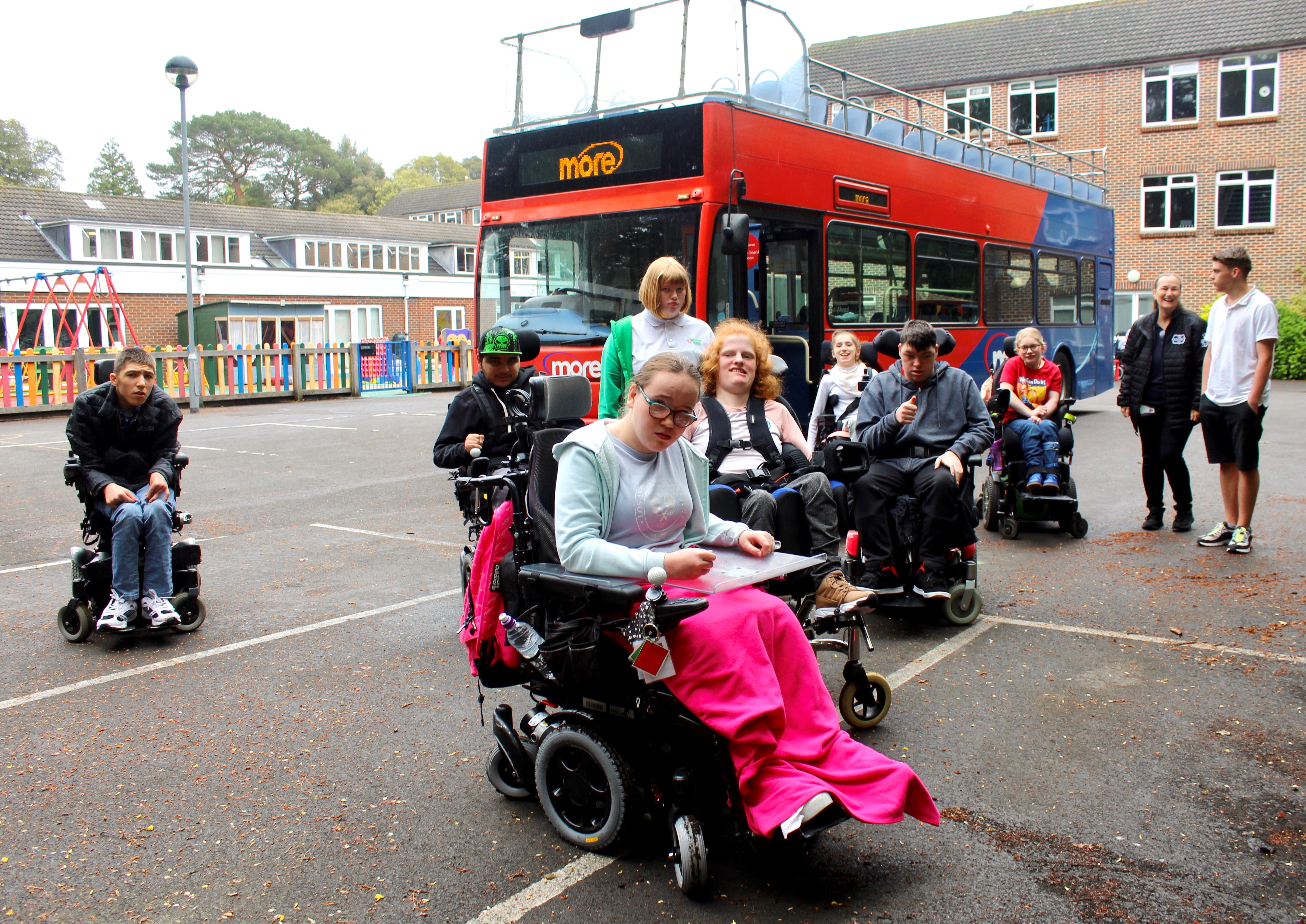 victoria education centre community fund bus visit