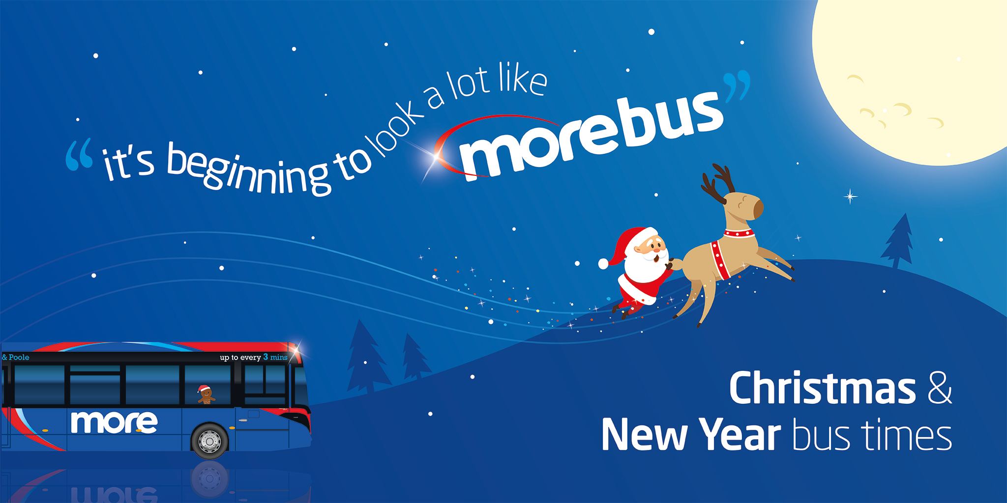 Christmas bus times go north east